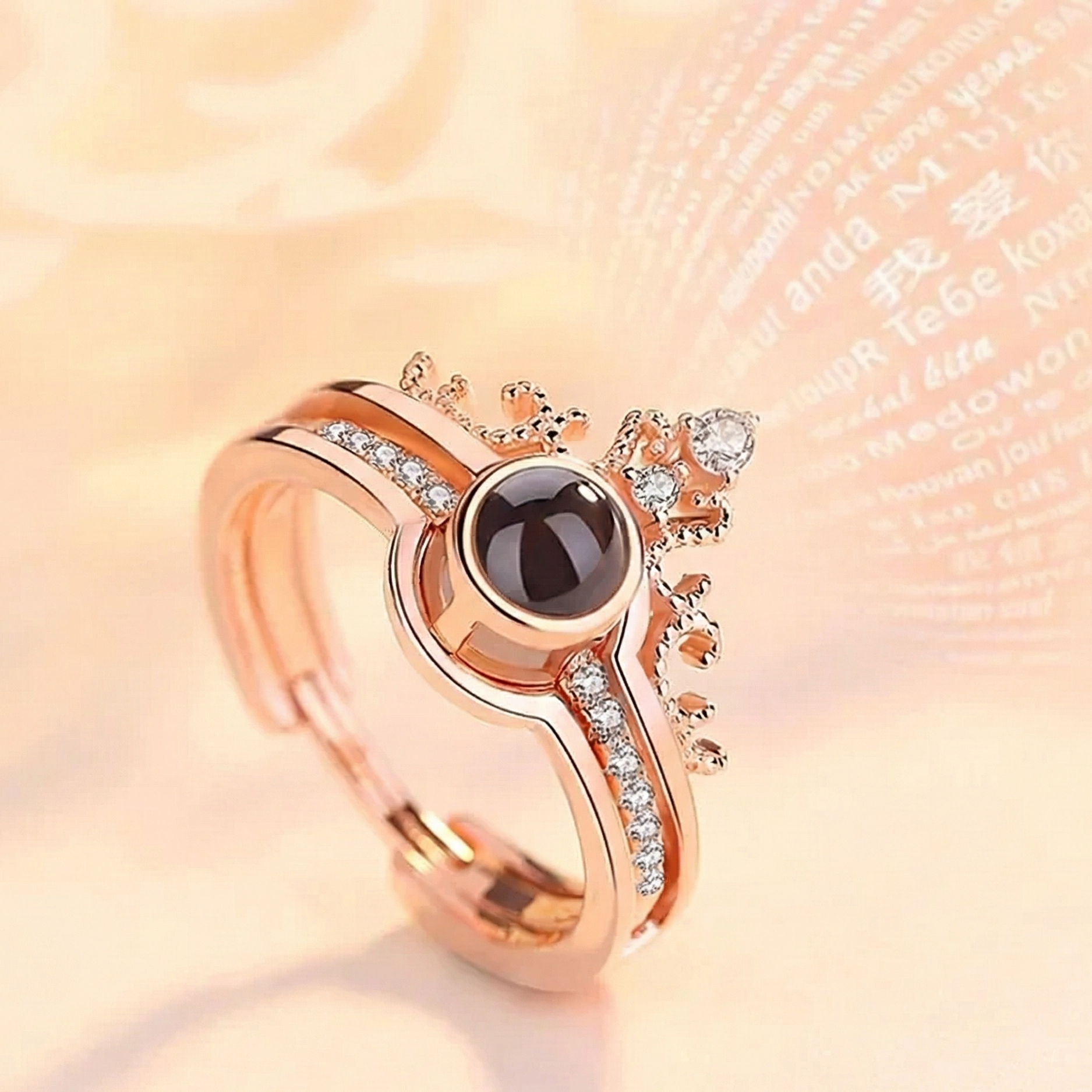 'I Love You' Projection Ring